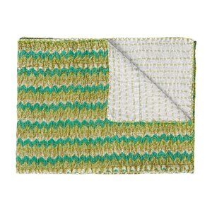 Taj Hotel Home Decor Kantha Cotton Throw | 1-Piece | Multicolor | 50"x70"